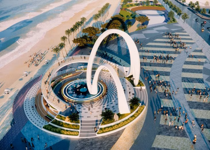 Phối cảnh công trình điểm nhấn quảng trường Thùy Vân