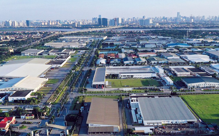 Một góc Khu công nghiệp Bắc Thăng Long, huyện Đông Anh