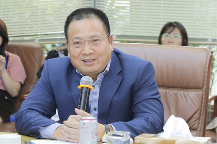 Ông Phạm Anh Đức – Tổng giám đốc Bảo hiểm PVI trả lời các câu hỏi tại Hội nghị