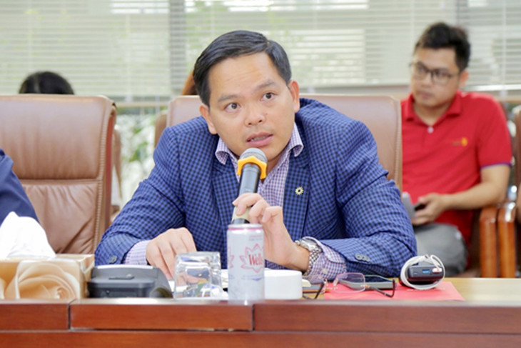 Ông Trịnh Anh Tuấn – Tổng giám đốc Hanoi Re trả lời các câu hỏi tại Hội nghị