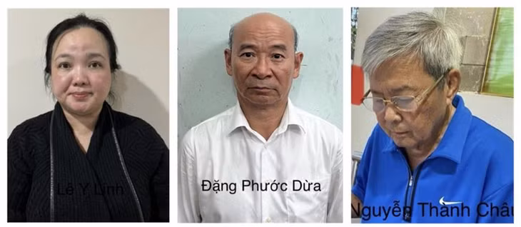 Từ trái qua: Lê Y Linh, Đặng Phước Dừa, Nguyễn Thành Châu