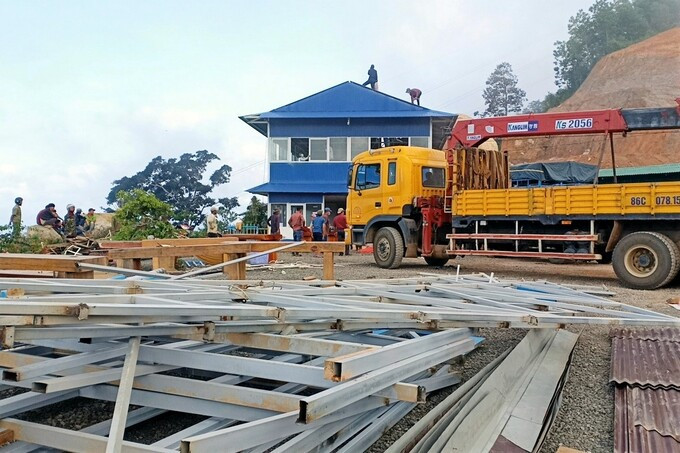 Trạm dừng chân Panorama đang bị tháo dỡ, ngày 27/8