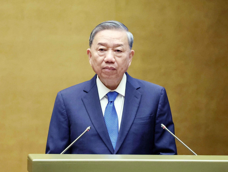 Tổng Bí thư Tô Lâm phát biểu tại Hội nghị toàn quốc quán triệt, triển khai thực hiện Nghị quyết số 66-NQ/TW của Bộ Chính trị.