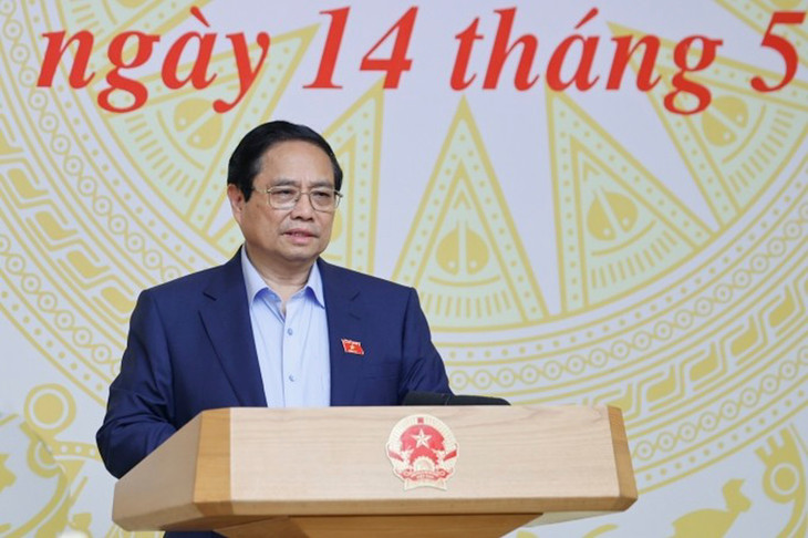 Thủ tướng Phạm Minh Chính phát biểu tại cuộc họp ngày 14/5