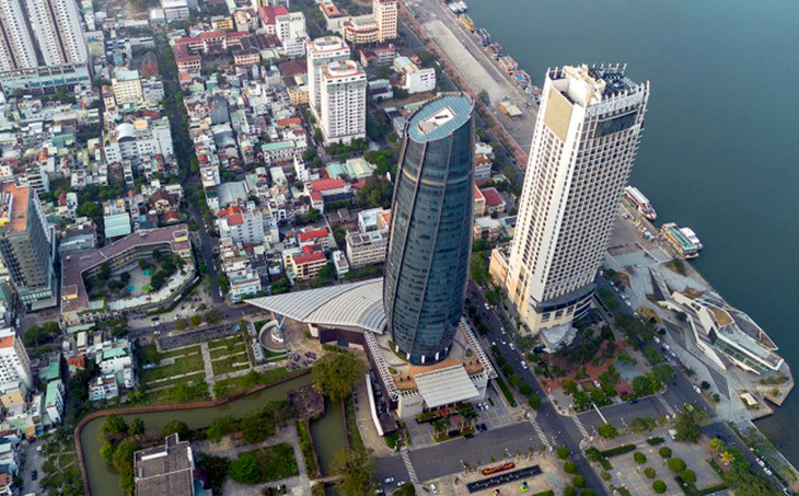 Trung tâm hành chính (khối nhà hình tròn) sẽ là nơi làm việc chính của các sở, ngành TP Đà Nẵng mới