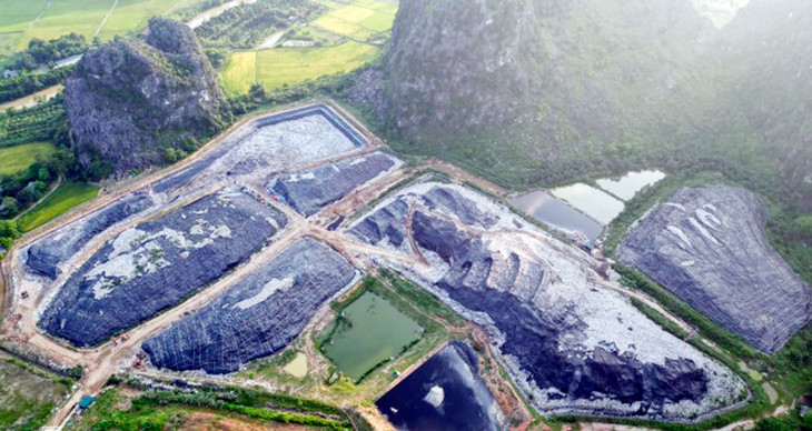 7 hố chôn lấp rác thải ở bãi Đông Nam đầy ứ