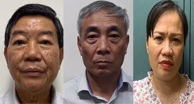 Nguyễn Quốc Anh (bìa trái) cùng các đồng phạm