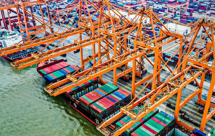 Cảng Qinzhou của Trung Quốc. Ảnh: CGTN Cảng Qinzhou của Trung Quốc. Ảnh: CGTN