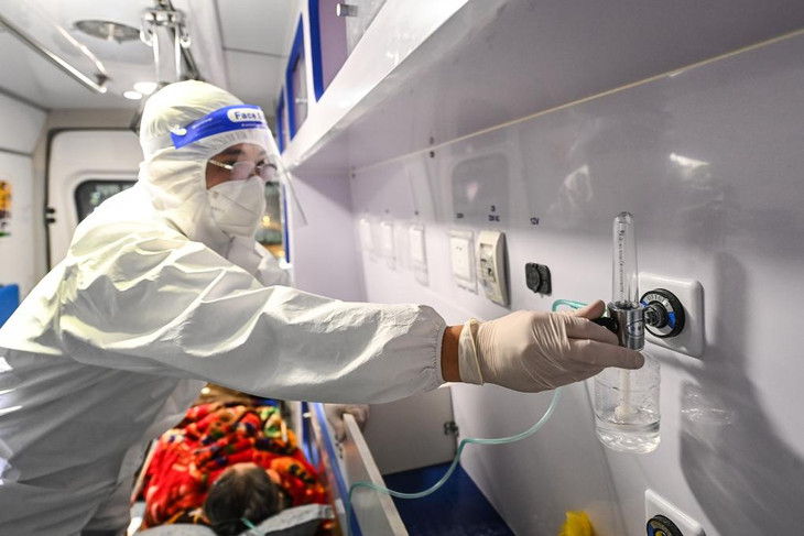 Vận chuyển F0 tại Hà Nội