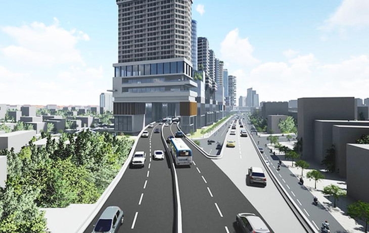 Các tòa cao ốc trên tuyến đường trên cao được lên ý tưởng