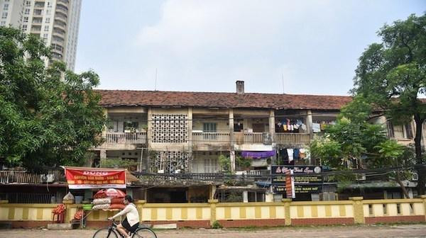 Nhiều chung cư cũ ở Hà Nội đang xuống cấp