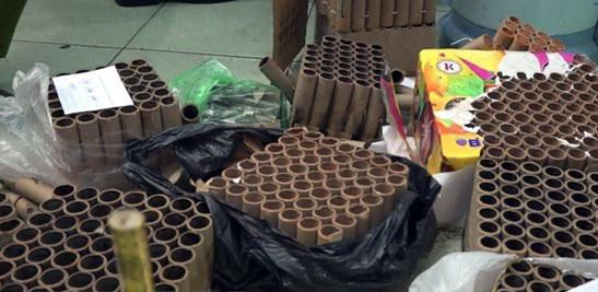 Tang vật bị công an thu giữ để xử lý