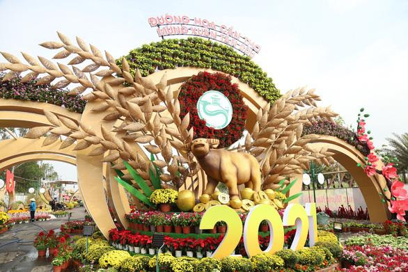 Một góc đường hoa nghệ thuật Cần Thơ