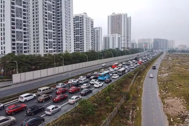 Cao tốc Pháp Vân-Cầu Giẽ ùn tắc