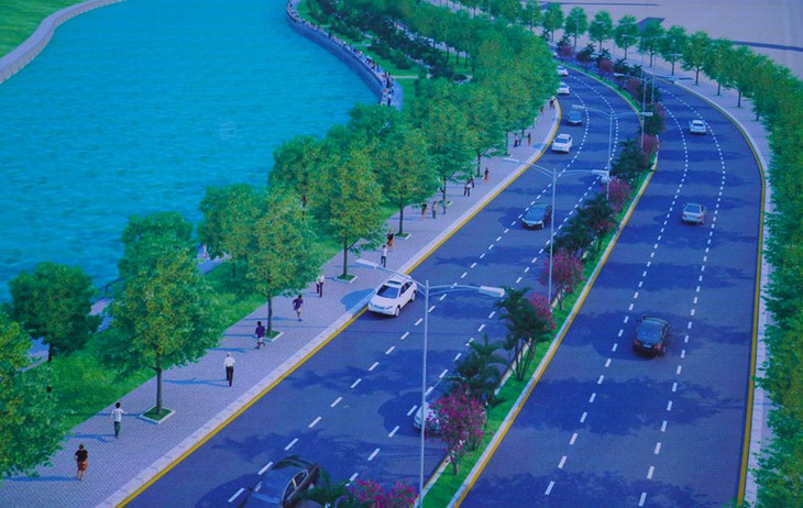 Mô phỏng tuyến đường ven sông Đồng Nai Mô phỏng tuyến đường ven sông Đồng Nai