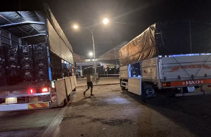 Khi còn là điểm trung chuyển hàng hóa lượng hàng về chợ đầu mối Thủ Đức trung bình 300 tấn/ngày đêm