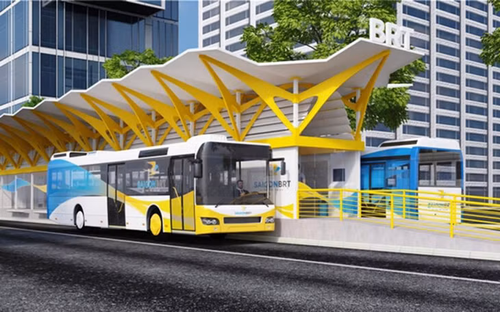 Phối cảnh trạm BRT Số 1