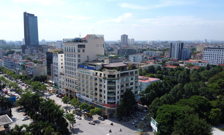 Dự án nằm ở vị trí ngã tư, hiện là tổ hợp thương mại, văn phòng