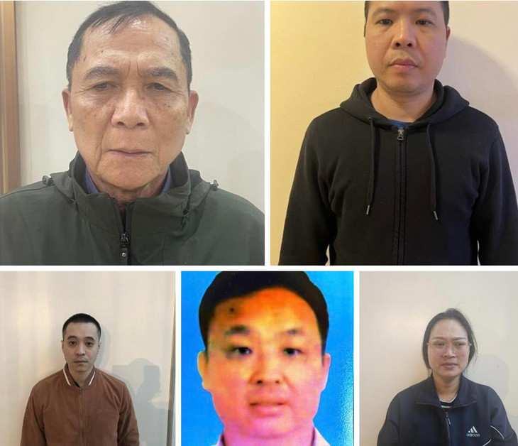 Các đối tượng trong vụ án bị khởi tố