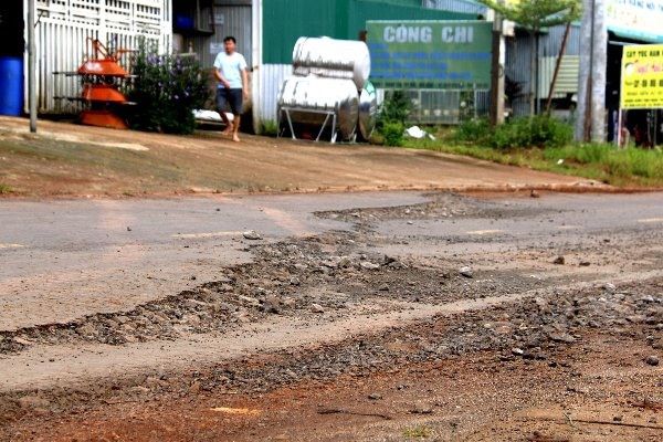 Toàn cảnh khu vực địa điểm UBND tỉnh Đắk Nông vừa ban bố tình huống khẩn cấp về đất đai