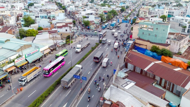 Khu vực nút giao ngã tư Đình thuộc phường Tân Thới Hiệp và Đông Hưng Thuận (Quận 12)