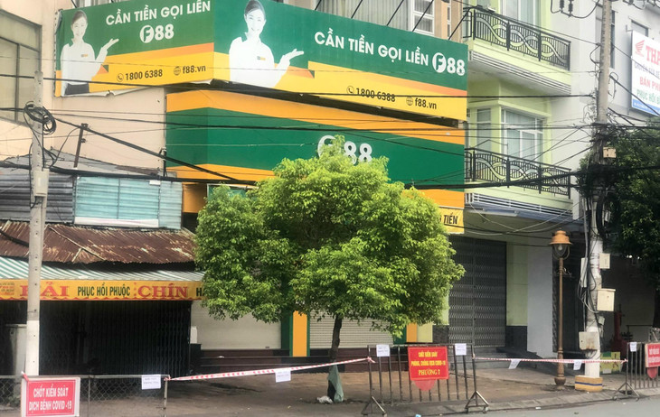 Trụ sở Công ty Tài chính F88 - nơi xảy ra chùm ca bệnh Covid-19