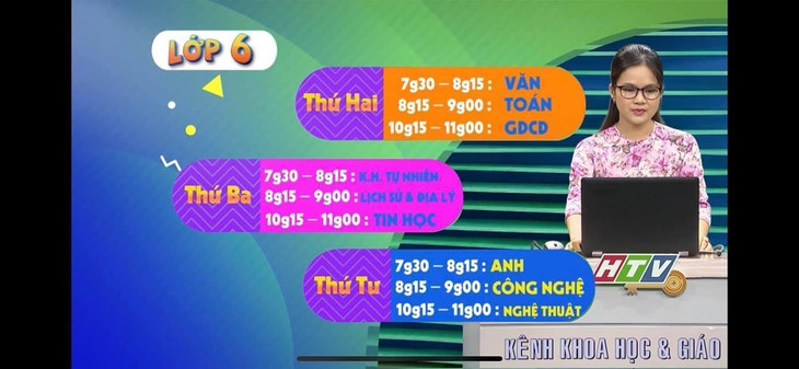 Từ ngày 11/10, học sinh TP.HCM sẽ bắt đầu học trên truyền hình