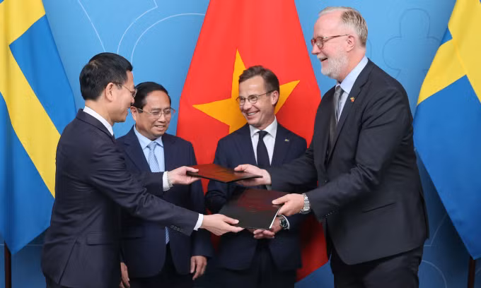 Hai Thủ tướng chứng kiến lễ trao thỏa thuận Đối tác chiến lược ngành trong lĩnh vực hợp tác khoa học - công nghệ và đổi mới sáng tạo