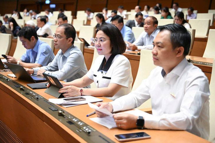 Các đại biểu Quốc hội tham dự Kỳ họp thứ 9