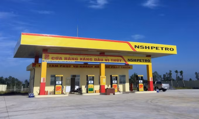 Một cửa hàng xăng dầu thuộc NSH Petro