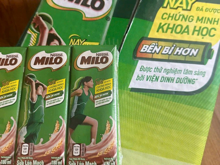 Nestlé Milo gắn tên Viện Dinh dưỡng trên bao bì quảng cáo