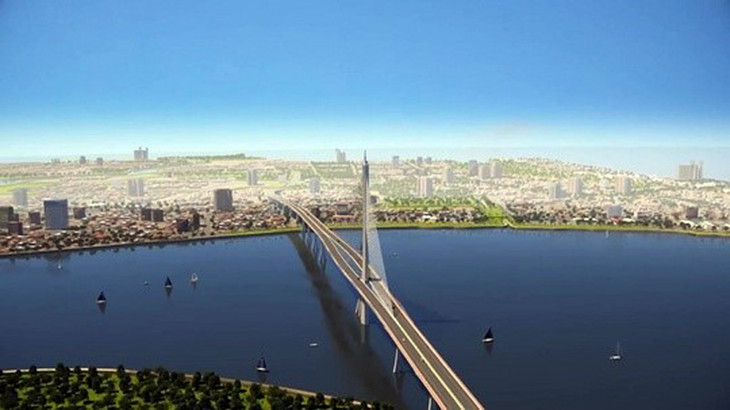 Cầu Cần Giờ có thiết kế dây văng hình cây đước