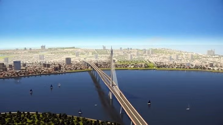 Cầu Cần Giờ có thiết kế dây văng hình cây đước