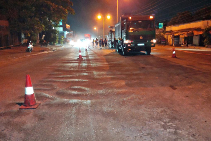 Đơn vị thi công sửa mặt đường trồi lún trên Quốc lộ 1K Đơn vị thi công sửa mặt đường trồi lún trên Quốc lộ 1K