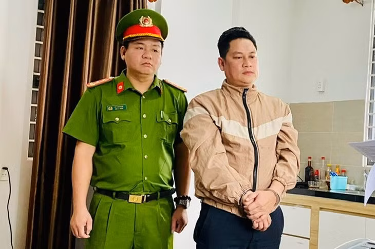 Trương Quốc Thái khi bị cơ quan chức năng bắt giữ