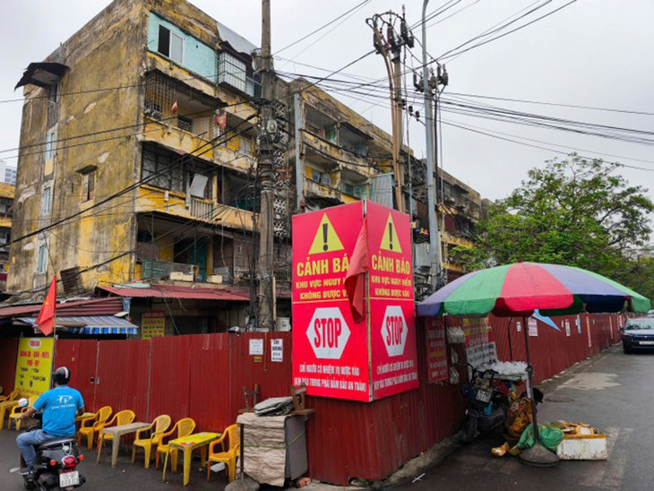 Chung cư A7, A8 Vạn Mỹ bị thu hồi vì nghiêng, lún vượt quá giới hạn cho phép