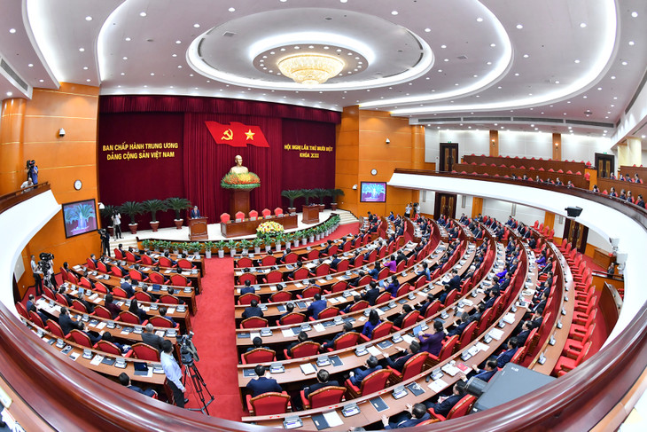 Tổng Bí thư Tô Lâm phát biểu bế mạc Hội nghị lần thứ 11 Ban Chấp hành Trung ương Đảng khóa XIII. Ảnh: Đăng Khoa