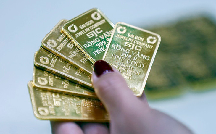 Vàng miếng tại trụ sở SJC