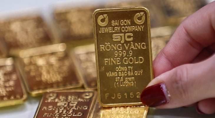 Chiều 19/4, Công ty Vàng bạc đá quý Sài Gòn hạ giá vàng miếng về 112 - 114 triệu đồng/lượng