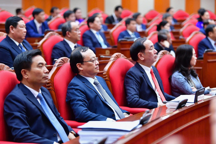 Các đại biểu dự Hội nghị Trung ương 11 khóa XIII