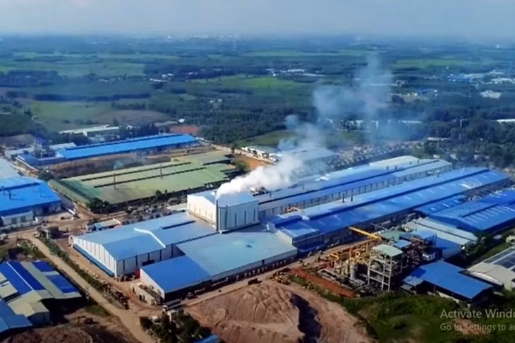 Một góc cụm công nghiệp vật liệu xây dựng Tân An tại huyện Vĩnh Cửu