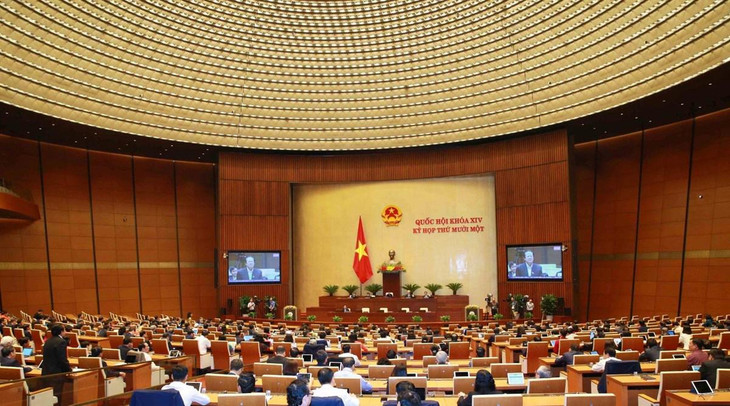 Quang cảnh phiên họp của Quốc hội. Ảnh: TTXVN