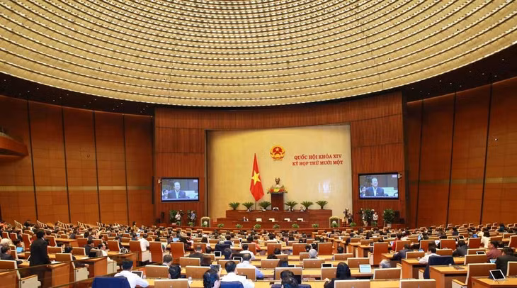 Quang cảnh phiên họp của Quốc hội. Ảnh: TTXVN