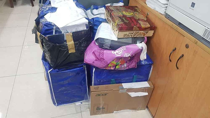 Tang vật công an thu giữ