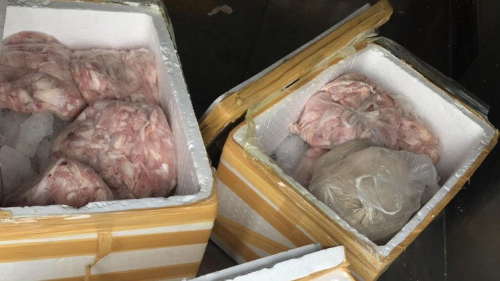 Số hàng hóa không rõ nguồn gốc bị lực lượng chức năng thu giữ và tiêu hủy