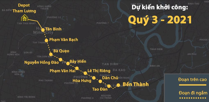 Sơ đồ tuyến Metro Số 2