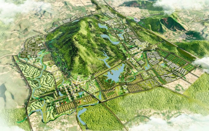 Phối cảnh phân khu đô thị Sườn Đồi