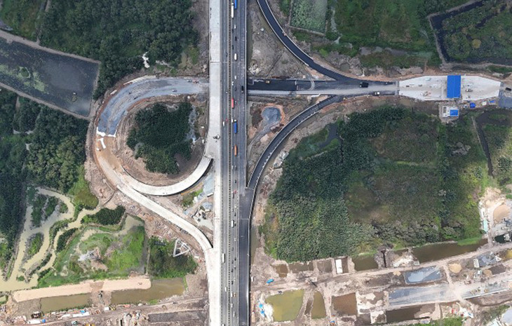 Khu vực nút giao giữa gói Xl1 Vành đai 3, cầu Nhơn Trạch và cao tốc Long Thành - Dầu Giây