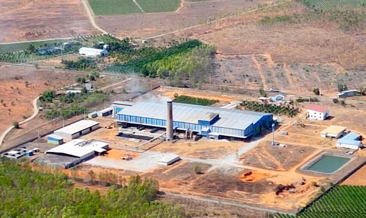 Nhà máy rác Phan Thiết lúc đang hoạt động