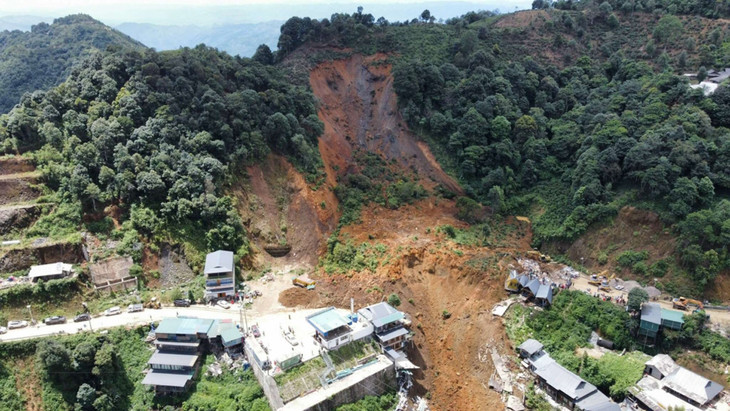 Vị trí sạt lở ngày 10/8 ở xã Tà Xùa, huyện Bắc Yên, tỉnh Sơn La Vị trí sạt lở ngày 10/8 ở xã Tà Xùa, huyện Bắc Yên, tỉnh Sơn La